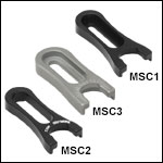 Mini-Series Clamping Forks for Ø12 mm Pedestal Posts 