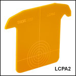 UV/VIS/NIR Alignment Plate: Orange, Fluorescing Cast Acrylic