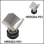 Mounted Hollow Retroreflectors, Protected Silver