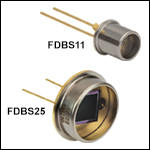 Black Si Photodiodes - 240 to 1170 nm