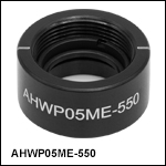 Ø1/2in Mounted Polymer Zero-Order Achromatic Half-Wave Plate, SM05-Threaded Mount