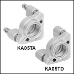 Ø1/2in SM05-Threaded Kinematic Mirror Mounts, 3 Adjusters