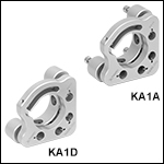 Ø1in Kinematic Mirror Mount, 3 Adjusters, Monolithic Optic Retention