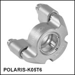 Ø1/2in Polaris<sup>®</sup> SM05-Threaded Kinematic Mirror Mount, 3 Adjusters