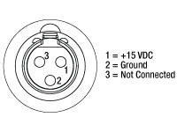 Pinout details for DC40 Power connector