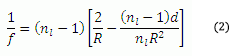 Lens Equation Final Biconvex