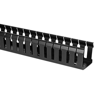 CMS002 - 50 mm x 50 mm Black Cable Trunking, 1 m (3.2 ft) Long