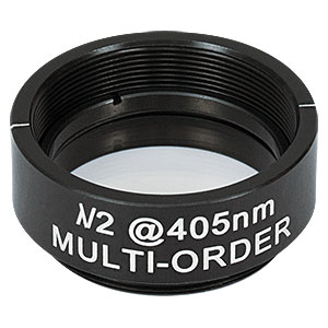WPMH10M-405 - Ø1in Multi-Order Half-Wave Plate, SM1-Threaded Mount, 405 nm