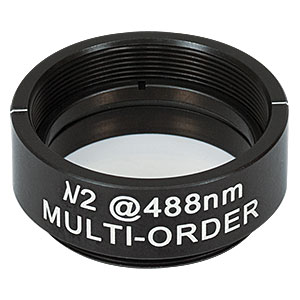 WPMH10M-488 - Ø1in Multi-Order Half-Wave Plate, SM1-Threaded Mount, 488 nm