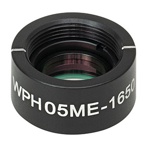 WPH05ME-1650 - Ø1/2in Mounted Polymer Zero-Order Half-Wave Plate, SM05-Threaded Mount, 1650 nm