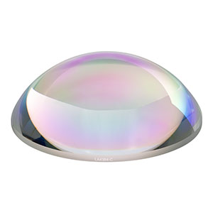 LA4384-C - f = 90 mm, Ø75 mm UVFS Plano-Convex Lens, ARC: 1050 - 1700 nm