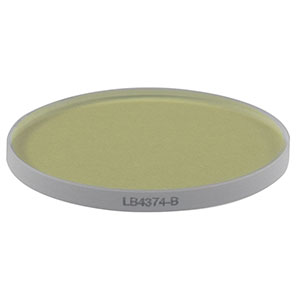 LB4374-B - f = 1000 mm, Ø1in UV Fused Silica Bi-Convex Lens, AR Coating: 650 - 1050 nm