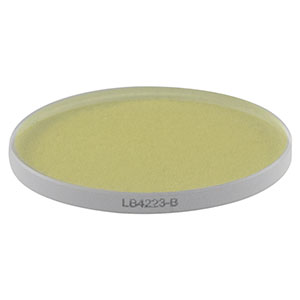 LB4223-B - f = 750 mm, Ø1in UV Fused Silica Bi-Convex Lens, AR Coating: 650 - 1050 nm