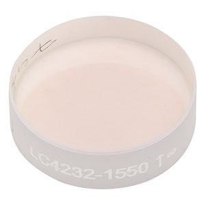 LC4232-1550 - Ø1/2in, f = -100 mm, UV Fused Silica Plano-Concave Lens, 1550 nm V-Coat