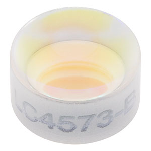 LC4573-B - Ø6 mm, f = -10 mm, UV Fused Silica Plano-Concave Lens, ARC: 650 - 1050 nm