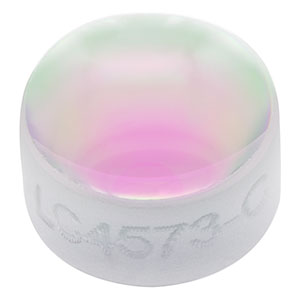 LC4573-C - Ø6 mm, f = -10 mm, UV Fused Silica Plano-Concave Lens, ARC: 1050 - 1700 nm