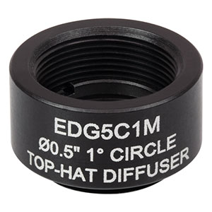 EDG5C1M - Ø1/2in SM05-Mounted UV Fused Silica Engineered Diffuser, 1°  Circle Pattern