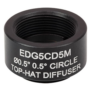 EDG5CD5M - Ø1/2in SM05-Mounted UV Fused Silica Engineered Diffuser, 0.5°  Circle Pattern