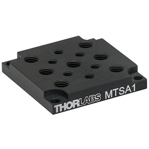 MTSA1 - Adapter Plate with 1/4in-20 and 8-32 Tapped Holes for MTS Series Linear Stages