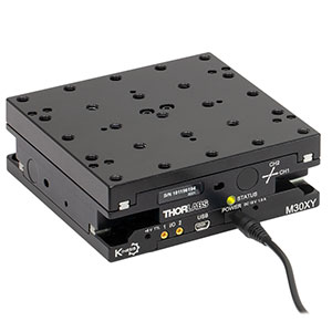 M30XY - Kinesis 30 mm Motorized XY Translation Stage, 1/4in-20 Tapped Holes