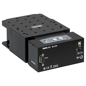 MLJ250 - Motorized High-Load Vertical Translation Stage, 50 mm Travel, 1/4in-20 Taps