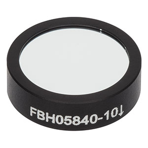 FBH05840-10 - Hard-Coated Bandpass Filter, Ø12.5 mm, CWL = 840 nm, FWHM = 10 nm