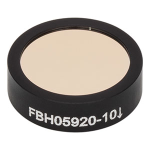 FBH05920-10 - Hard-Coated Bandpass Filter, Ø12.5 mm, CWL = 920 nm, FWHM = 10 nm