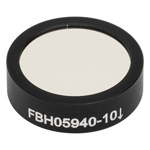 FBH05940-10 - Hard-Coated Bandpass Filter, Ø12.5 mm, CWL = 940 nm, FWHM = 10 nm
