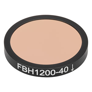 FBH1200-40 - Hard-Coated Bandpass Filter, Ø25 mm, CWL = 1200 nm, FWHM = 40 nm