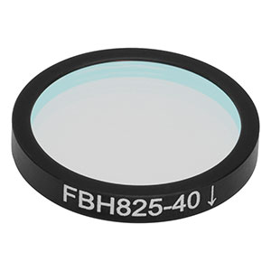 FBH825-40 - Hard-Coated Bandpass Filter, Ø25 mm, CWL = 825 nm, FWHM = 40 nm
