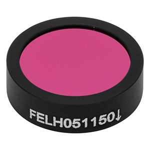 FELH051150 - Ø12.5 mm Longpass Filter, Cut-On Wavelength: 1150 nm