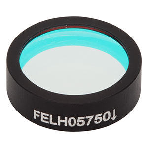 FELH05750 - Ø12.5 mm Longpass Filter, Cut-On Wavelength: 750 nm