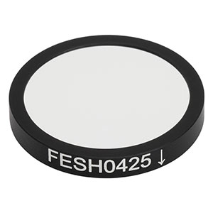 FESH0425 - Ø25.0 mm Shortpass Filter, Cut-Off Wavelength: 425 nm
