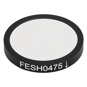 FESH0475 - Ø25.0 mm Shortpass Filter, Cut-Off Wavelength: 475 nm