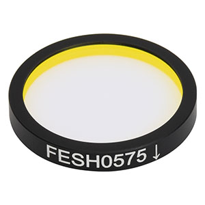 FESH0575 - Ø25.0 mm Shortpass Filter, Cut-Off Wavelength: 575 nm