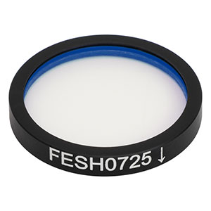 FESH0725 - Ø25.0 mm Shortpass Filter, Cut-Off Wavelength: 725 nm