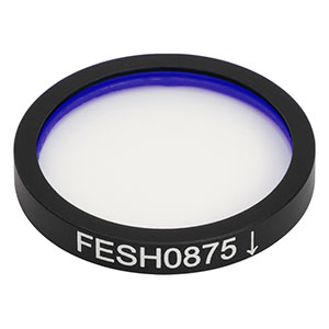 FESH0875 - Ø25.0 mm Shortpass Filter, Cut-Off Wavelength: 875 nm