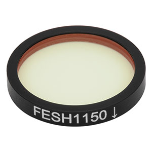 FESH1150 - Ø25.0 mm Shortpass Filter, Cut-Off Wavelength: 1150 nm