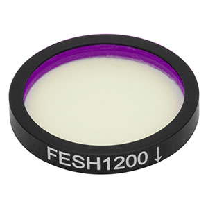 FESH1200 - Ø25.0 mm Shortpass Filter, Cut-Off Wavelength: 1200 nm