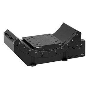 GNM3 - ±50° Motorized Goniometer with Stepper Motor, Integrated Controller, 120 mm to Axis of Rotation, Imperial