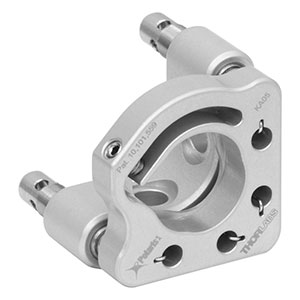 KA05 - Polaris<sup>®</sup>KA Ø1/2in Kinematic Mirror Mount, 2 Adjusters with Side Holes, Monolithic Optic Retention