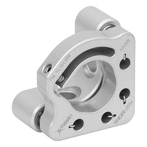 KA05B - Polaris<sup>®</sup>KA Ø1/2in Kinematic Mirror Mount, 2 Low-Profile Hex Adjusters, Monolithic Optic Retention