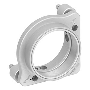 KA2T - Polaris®KA SM2-Threaded Ø2in Mirror Mount, 2 Adjusters with Side Holes, 2 Retaining Rings Included
