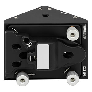 KCB1PB - Right-Angle Kinematic 1in OAP Mirror Mount, 30 mm Cage System and SM1 Compatible, 1/4in-20 Mounting Holes