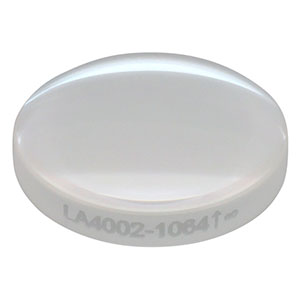 LA4002-1064 - f = 25 mm, Ø1/2in UVFS Plano-Convex Lens, 1064 nm V-Coat