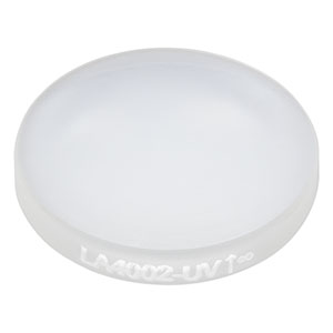 LA4002-UV - f = 25.0 mm, Ø1/2in UV Fused Silica Plano-Convex Lens, AR Coating: 245-400 nm