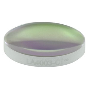 LA4003-C - f = 35 mm, Ø1/2in UVFS Plano-Convex Lens, ARC: 1050 - 1700 nm