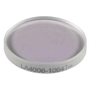 LA4006-1064 - f = 200 mm, Ø1/2in UVFS Plano-Convex Lens, 1064 nm V-Coat