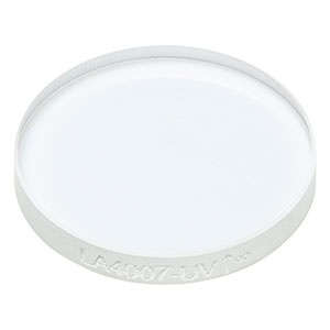 LA4007-UV - f = 250.0 mm, Ø1/2in UV Fused Silica Plano-Convex Lens, AR Coating: 245-400 nm