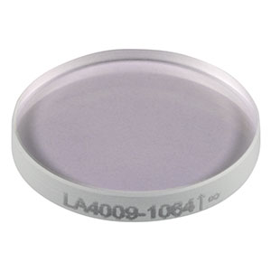 LA4009-1064 - f = 350 mm, Ø1/2in UVFS Plano-Convex Lens, 1064 nm V-Coat
